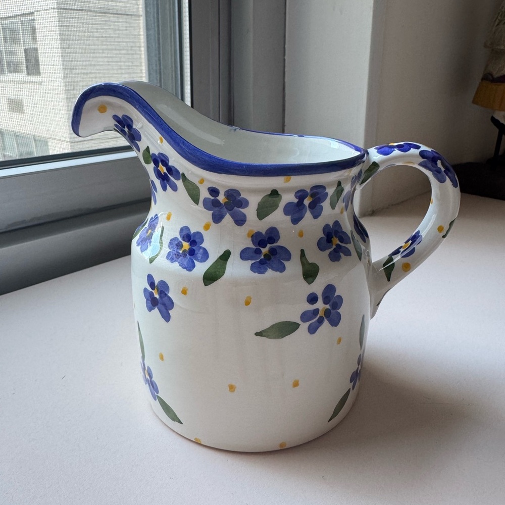 Hand-Painted Ceramic Pitcher - Picture 5 of 5